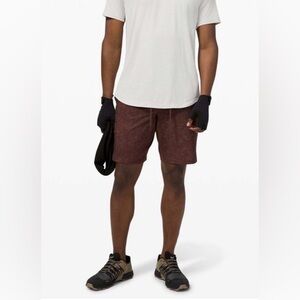 Lululemon Mens T.H.E. Short 9" Lined Large Brown